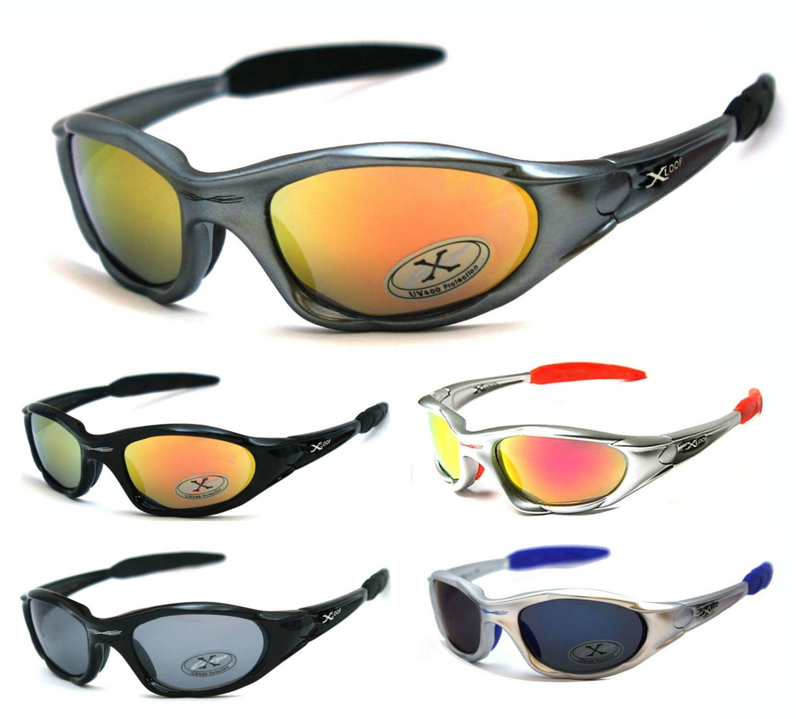X LOOP Kinder-Sonnenbrille Für Radsport – Halbrahmen, UV400, Für Kids Von 3–12 Jahren