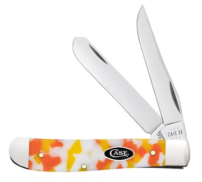 Case XX Knives Mini Trapper 53751 Candy Corn Kirinite Smooth - In Box