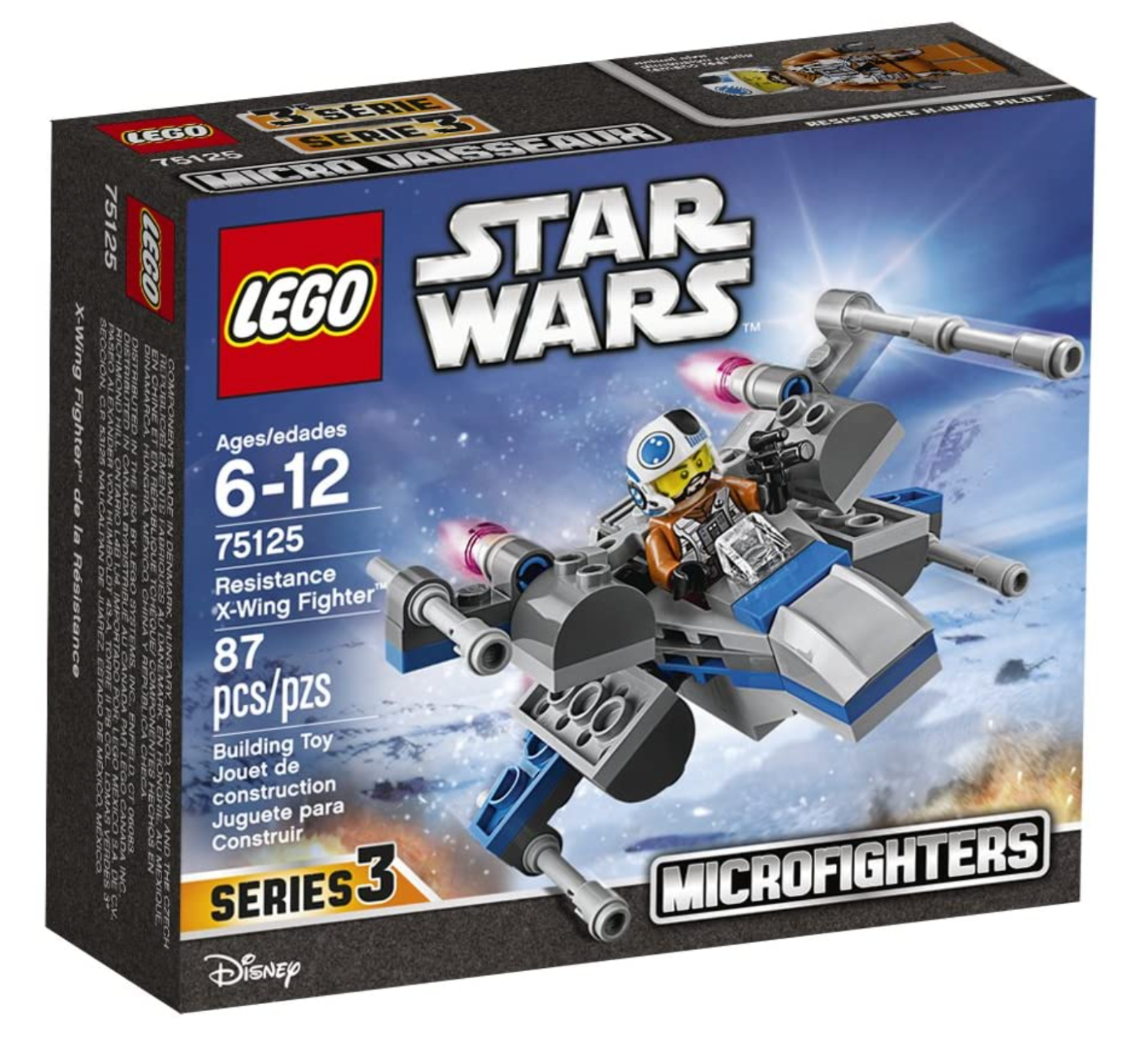 LEGO Star Wars Blue Resistance X-Wing Fighter 75125