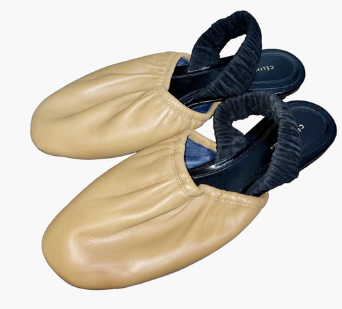 （セール）開催中 人気ブランドも続々プライス Women's CELINE Soft Nappa Lux Camel Ballerina Slingback 36.5 靴