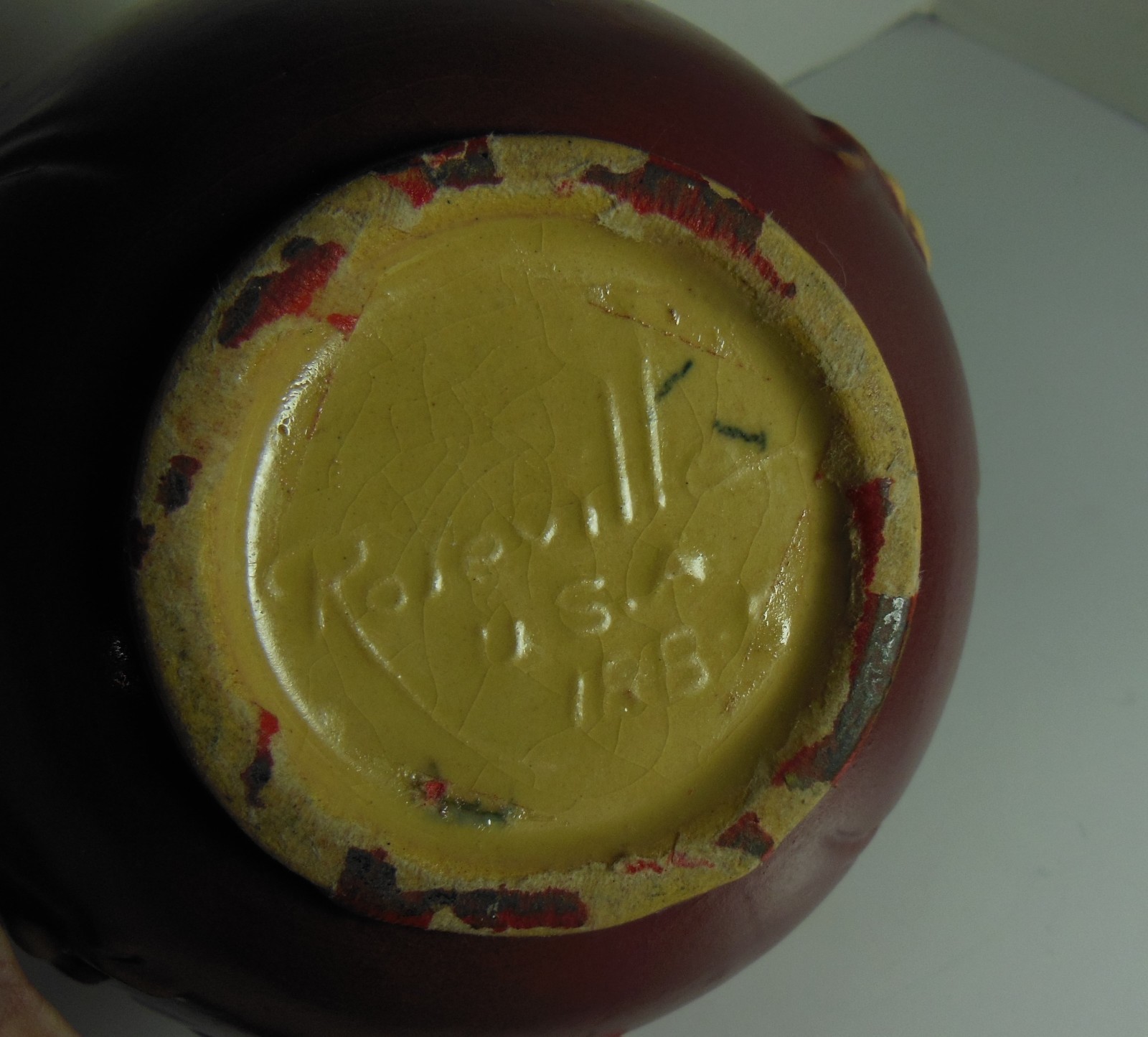 Vintage 1940's Roseville Art Pottery Pink Snowberry Jardiniere Planter Bowl 1RB5