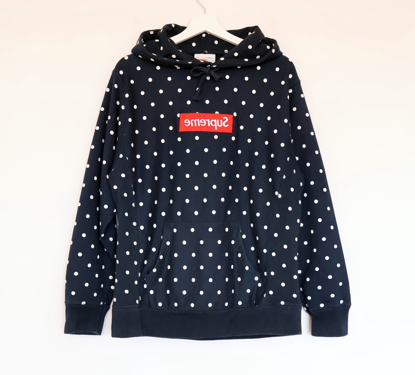 Comme des Garcons SHIRT x Supreme Polka Dot Box Logo Navy