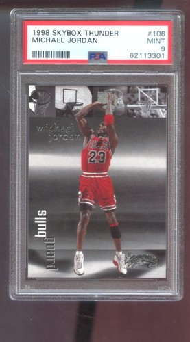 MICHAEL JORDAN NBA CARD　1998　2枚セット　⑮ 1998-99 Skybox Thunder #106 Michael Jordan PSA 9 Graded Card