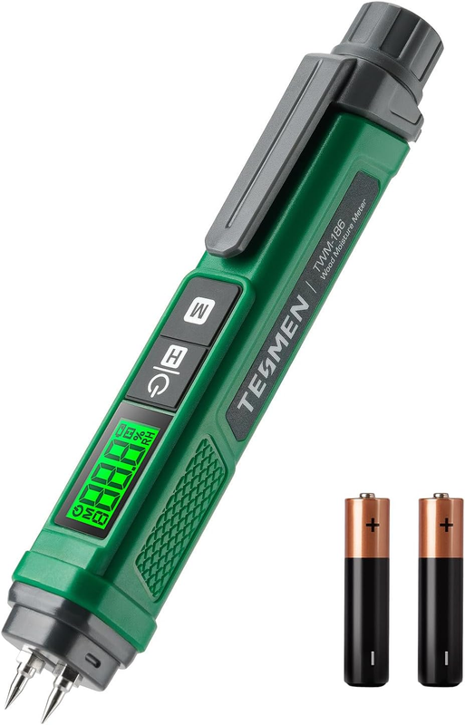 Wood Moisture Meter, TWM-186 Portable Pen Moisture Meter, Pin-Type Humidity Tes