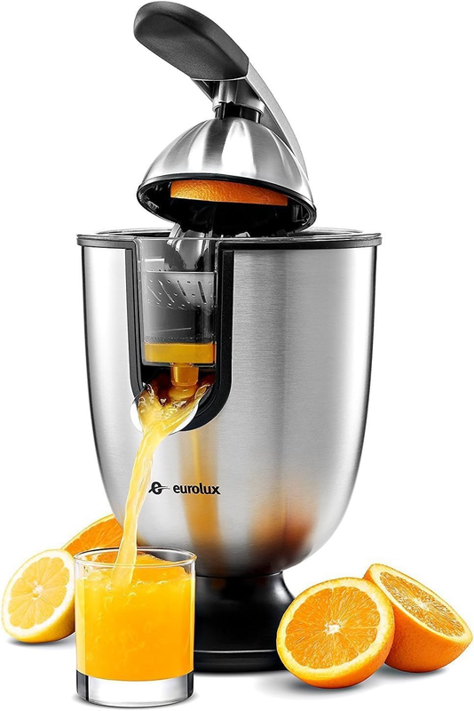 Premium Electric Orange Juicer | Stainless Steel Citrus Squeezer with New Ultra-
