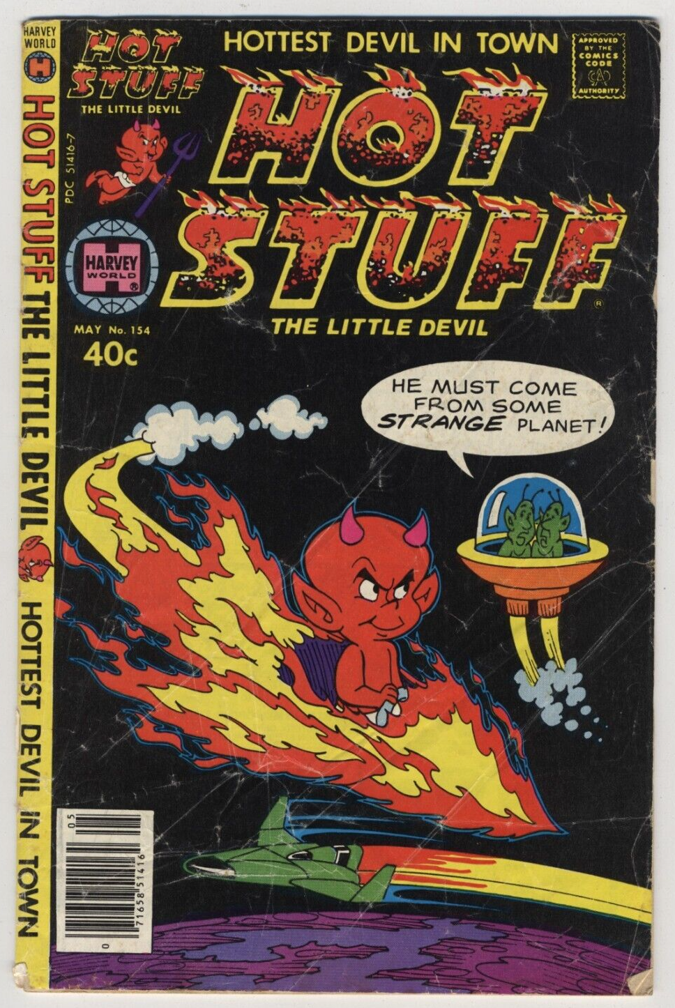 HOT STUFF THE LITTEL DEVIL 限定版 1500個 1980 Harvey Comics #154 Hot Stuff, The Little Devil Combined