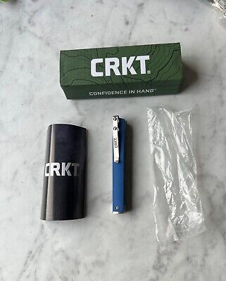 CRKT CEO 7096K Folding Pocket Knife By Richard Rogers, Blue