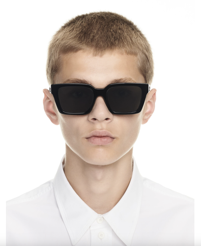 Pre-owned Off-white Oeri111s24pla0011007 Branson Black Sunglasses In Gray