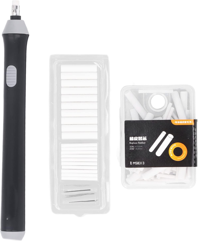 Battery Powered Electric Eraser, Length for Thick and Thin S