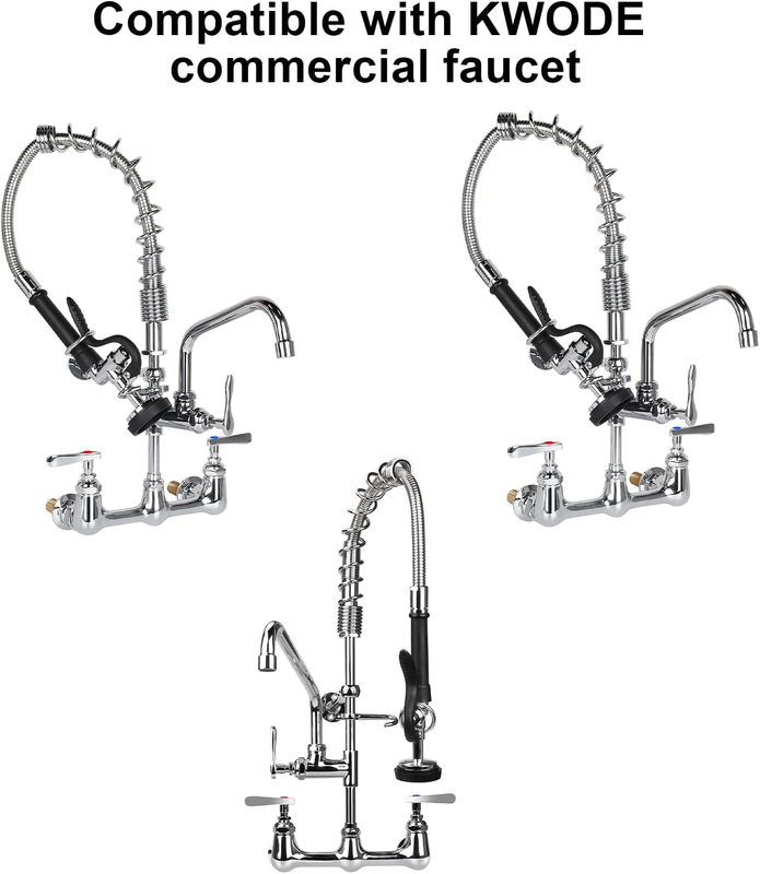 Pre-Rinse Spray Valve Head for Commercial Kitchen Faucet 1.42GPM Commercial Sink