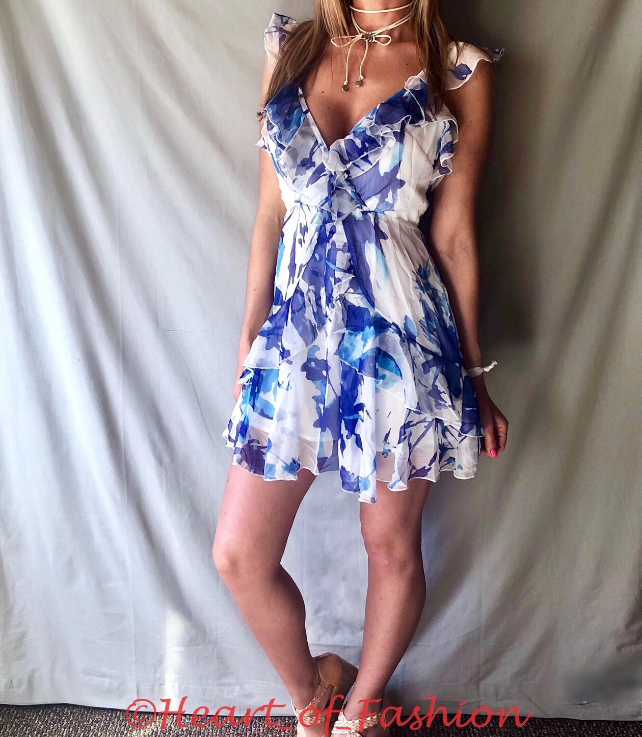 【〜8/15】ルミニョンLace frill back ribbon dress Adorable Vibe Ruffle Lace Mini Dress | Windsor
