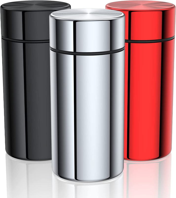 3 Pack Portable Aluminum Storage Jar ,Metal Waterproof Small Bottle Container