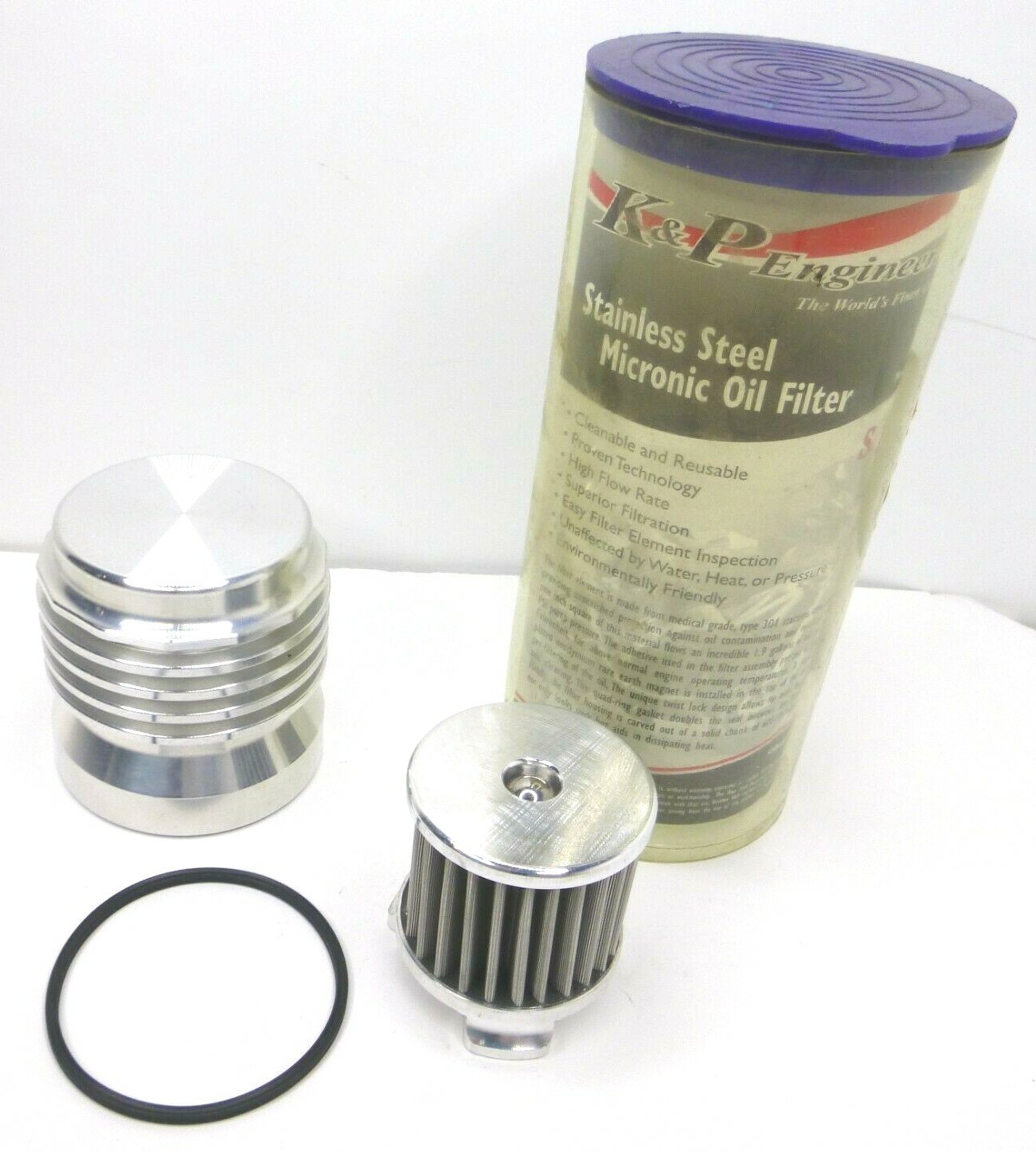kawasaki zx14 zx14 zx 14 Lifetime Reusable Oil Filter K&P Engineering