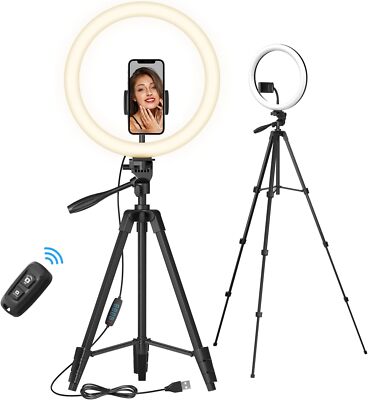 12'' Large Ring Light with Stand and Phone Holder LED Selfie Ring Light