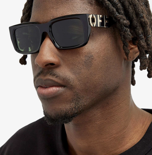 Pre-owned Off-white Oeri125s24pla0011055 Hays Black Sunglasses