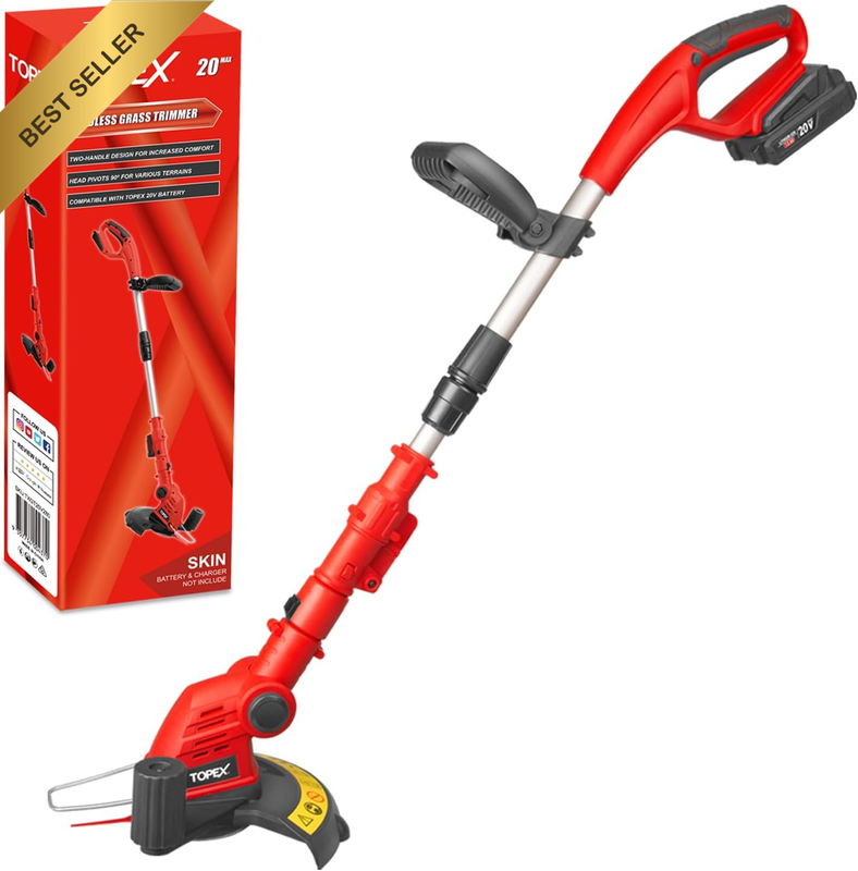 20V Cordless Grass Trimmer Whipper Snipper 2in1 with 10 Blades
