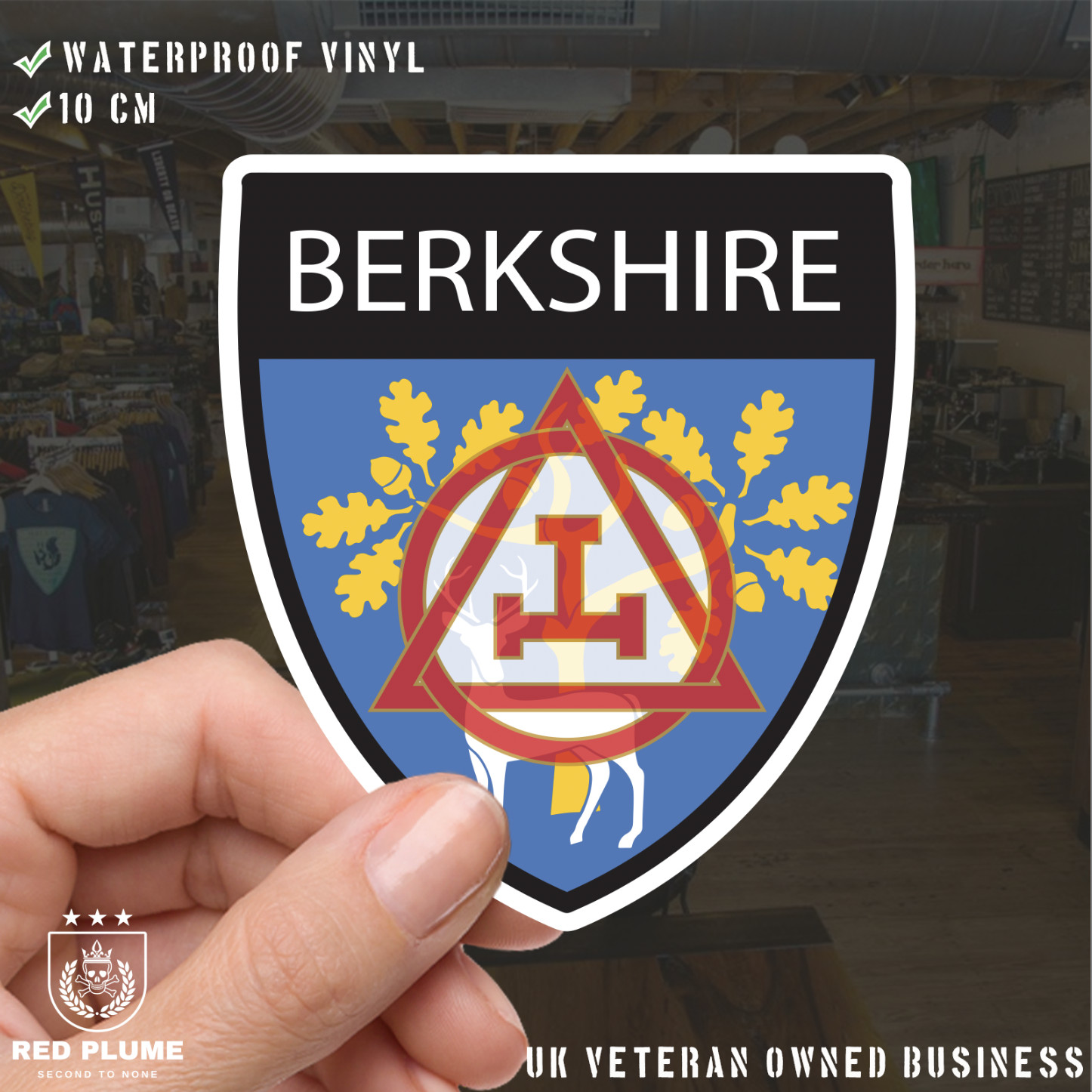 Berkshire Masonic Holy Royal Arch Shield Sticker - Picture 1 of 4