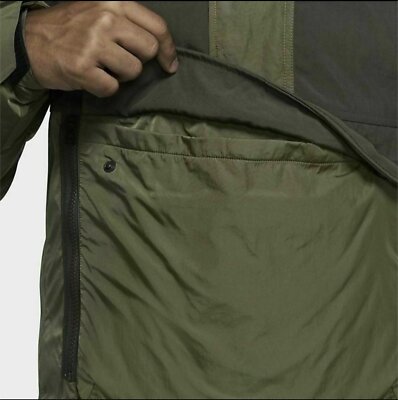 Pre-owned Nike Men's  Sportswear Men's Insulated Hooded Anorak In Green