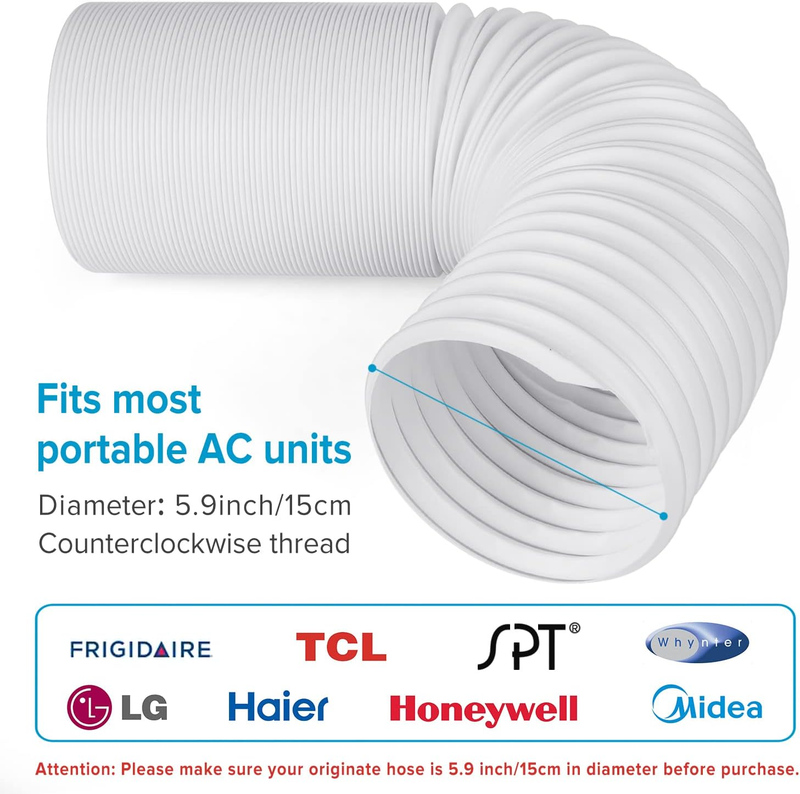 Air Conditioner Exhaust Hose, 59 Inch Exhaust Hose for Portable Air Conditioner