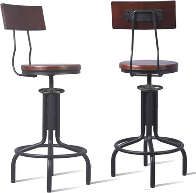Topower American Industrial Antique Design Adjustable Height Kitchen Dining Brea
