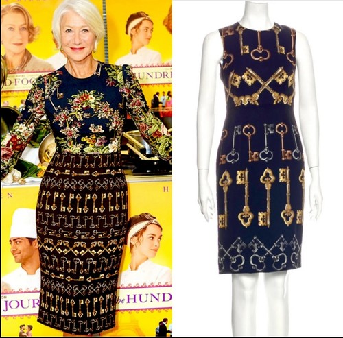2.5K Dolce & Gabbana 2011 Key Print Midi Dress 36 38 40 2 4