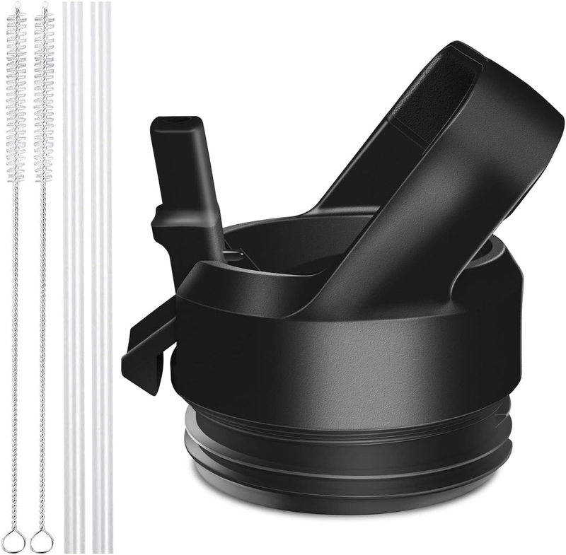 Straw Cap For YETI Rambler Bottle RTIC Bottle 2 Brushes Blac