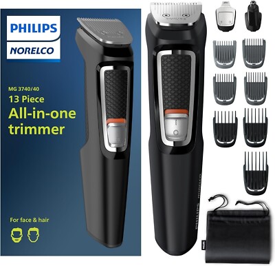 Norelco Multi Groomer All-in-One Trimmer Series 3000-13 Piece Mens Grooming Kit