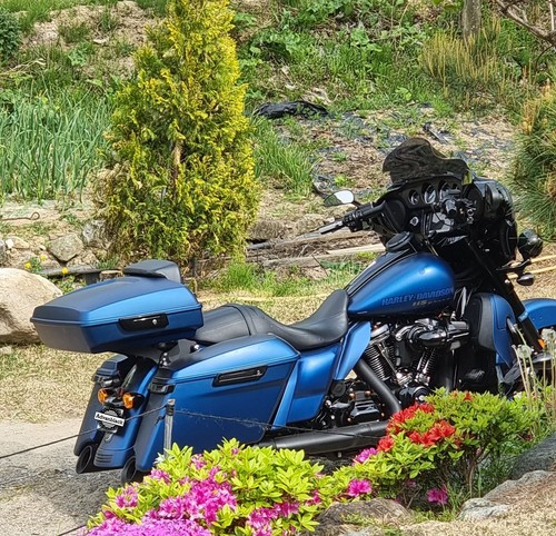 Legend Blue Denim Razor Tour Pack Pak For Harley Touring FLHR