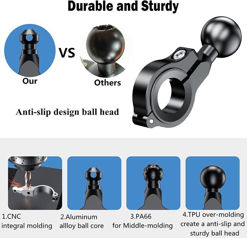 1 ball mount base bicycle phone holder handlebar compatible with ram mount 1 inc