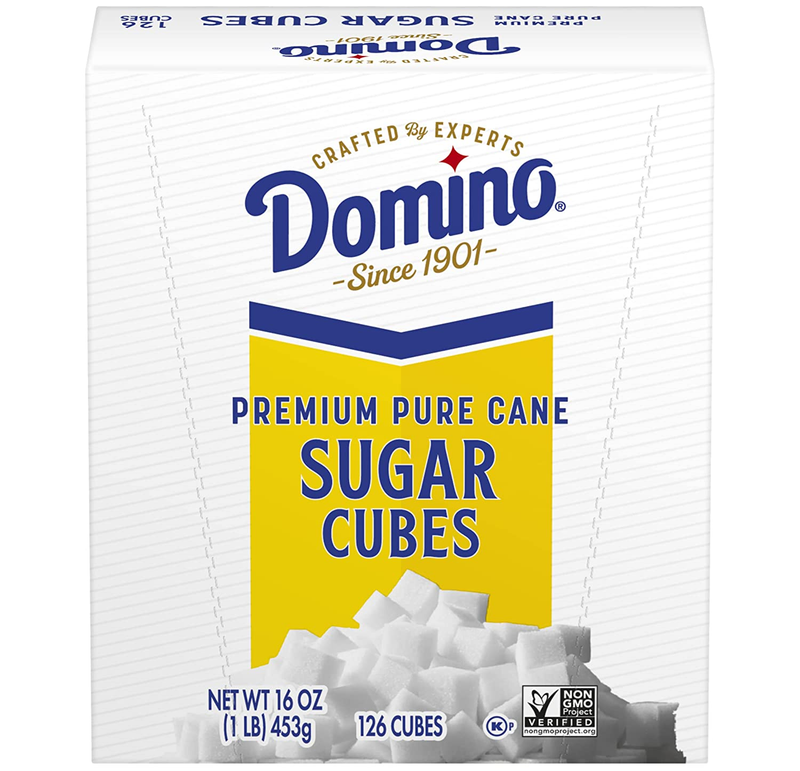 Premium Pure Cane Sugar Cubes Dots 1 Pound Box