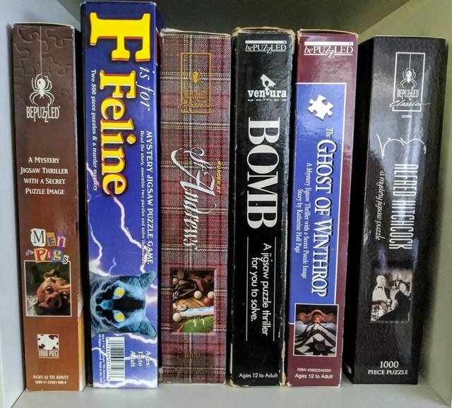 Murder mystery jigsaw puzzles. $5ea or 3 for $10 | Other ...