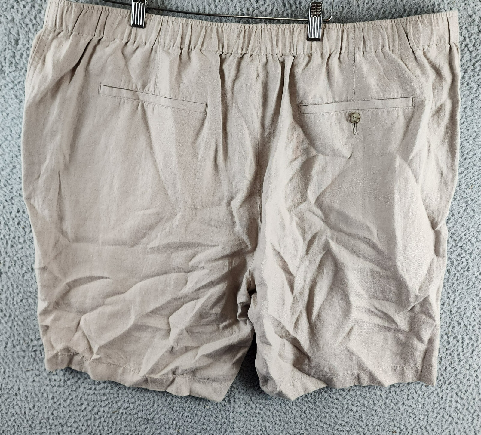 Vince Lightweight Hemp Shorts Men's XXL Beach Sand Drawstring Button Zipped - Picture 13 of 16