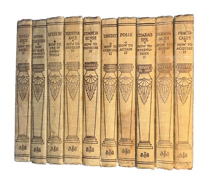 Mental Efficiency Series Set of 10 Funk Wagnalls 1915 Personality Character