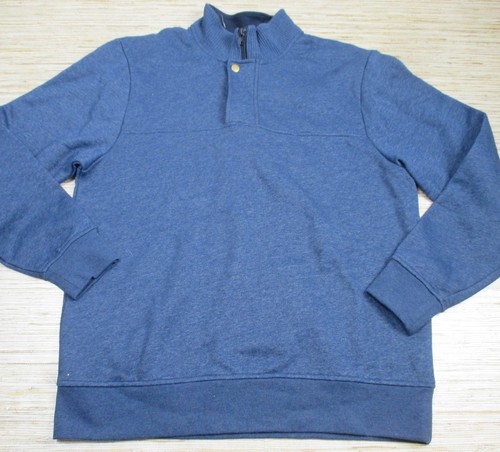 MM-18 Orvis 1/4 zip pullover fleece-lined sweatshirt Jacket BLUE size M nwot