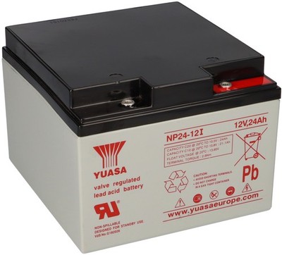 Yuasa NP24-12I Pb AGM Bleiakku 12V 24Ah VdS, M5 Innengewinde wartungsfrei