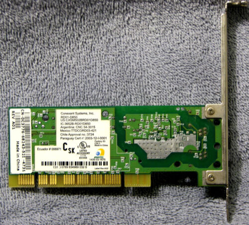 Genuine RD01-D850 Conexant Desktop PCI 56 Mbps Fax Modem  Dell 0C3776 C3776