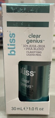 BRAND NEW Bliss Clear Genius Clarifying Liquid Peel, 1 fl. oz.