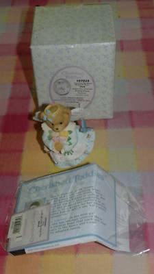 Cherished Teddies ''Vick'' Angel Bear #107025-New in Box-Papers-Hillman-2002