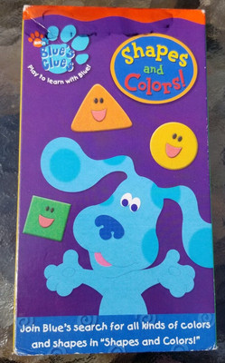Blues Clues Shapes and Colors VHS  Nick Jr. Educational Retro