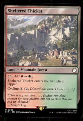 MTG - Sheltered Thicket Universes Beyond: Fallout #289 Rare NM