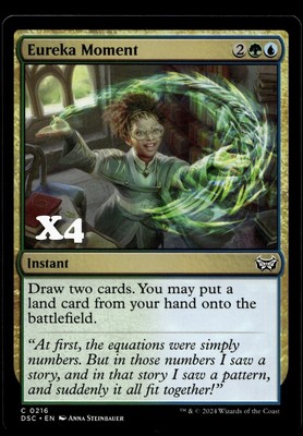 Eureka Moment #216 MTG Duskmourn NM X4