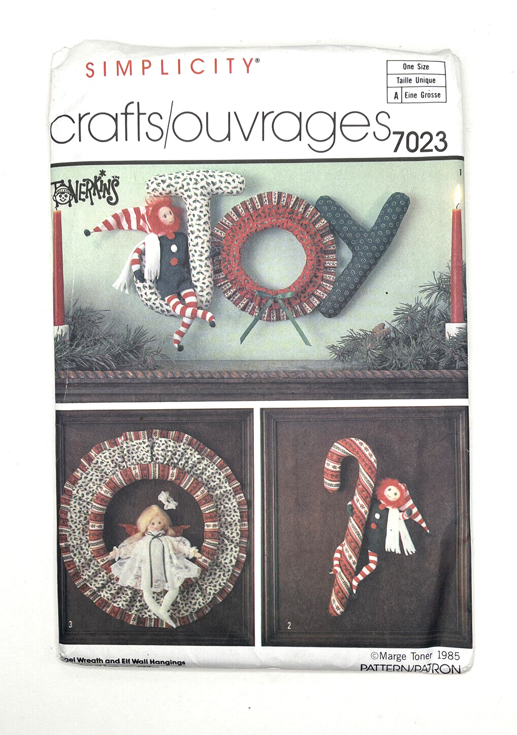 Simplicity 7023 Angel Wreath Elf Wall Hanging Christmas Simplicity 7023 Angel Wreath Elf Wall Hanging Christmas