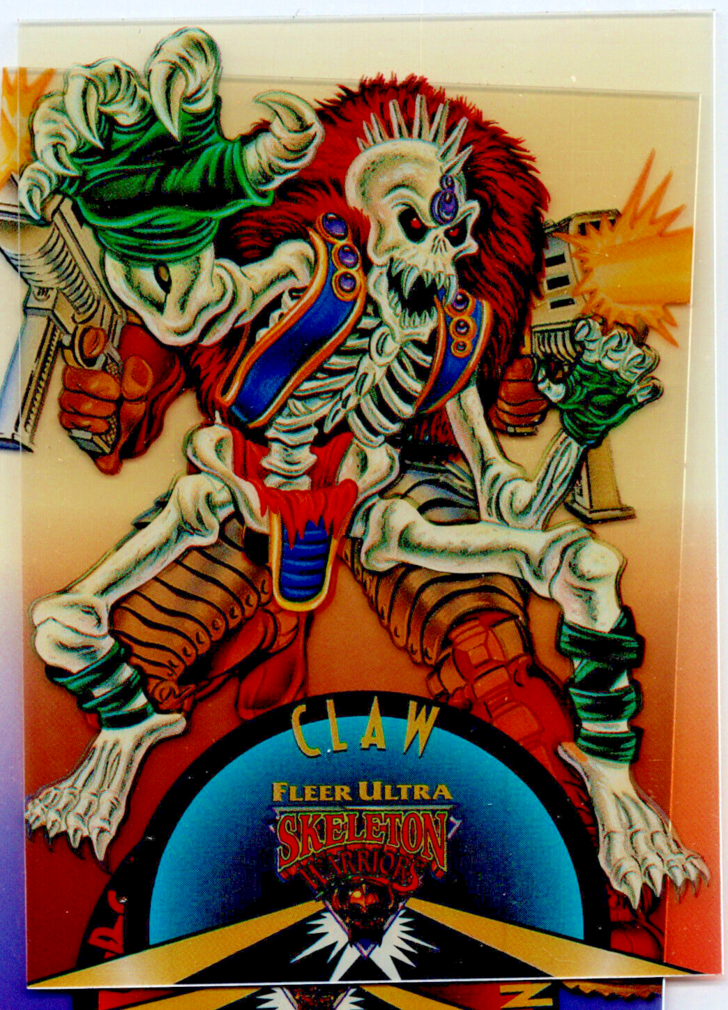 1995 Fleer Ultra Skeleton Warriors Claw Suspended Animation