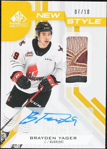 2021-22 Upper Deck SP Game Used CHL Edition - Brayden Yager #NS-BY