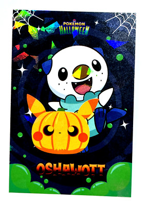 2024 POKEMON DATABASE Halloween Card #128 OSHAWOTT Peru Edition Foil