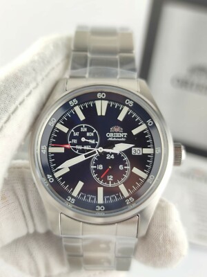 ORIENT DEFENDER II AUTOMATIC RA-AK0401L10B BLUE DIAL 100M WATCH - BRAND NEW