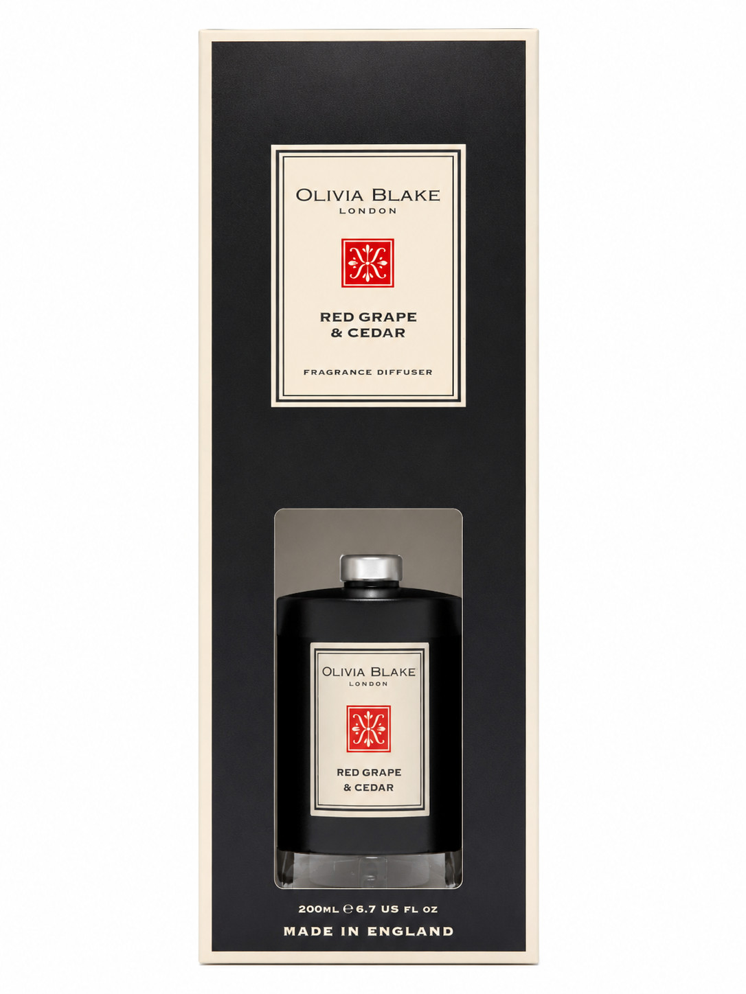 Olivia Blake Red Grape & Cedar Fragrance Diffuser 200ml Reed Diffuser Home