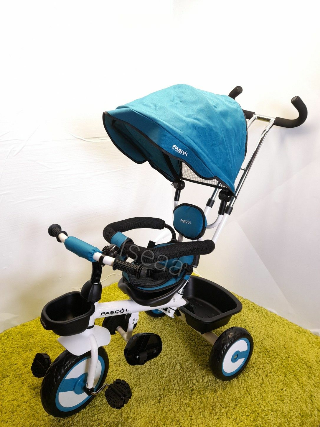 4in1 Kinderdreirad Mit Schubstange - Verstellbares Dreirad Für Kinder 1-5 Jahre