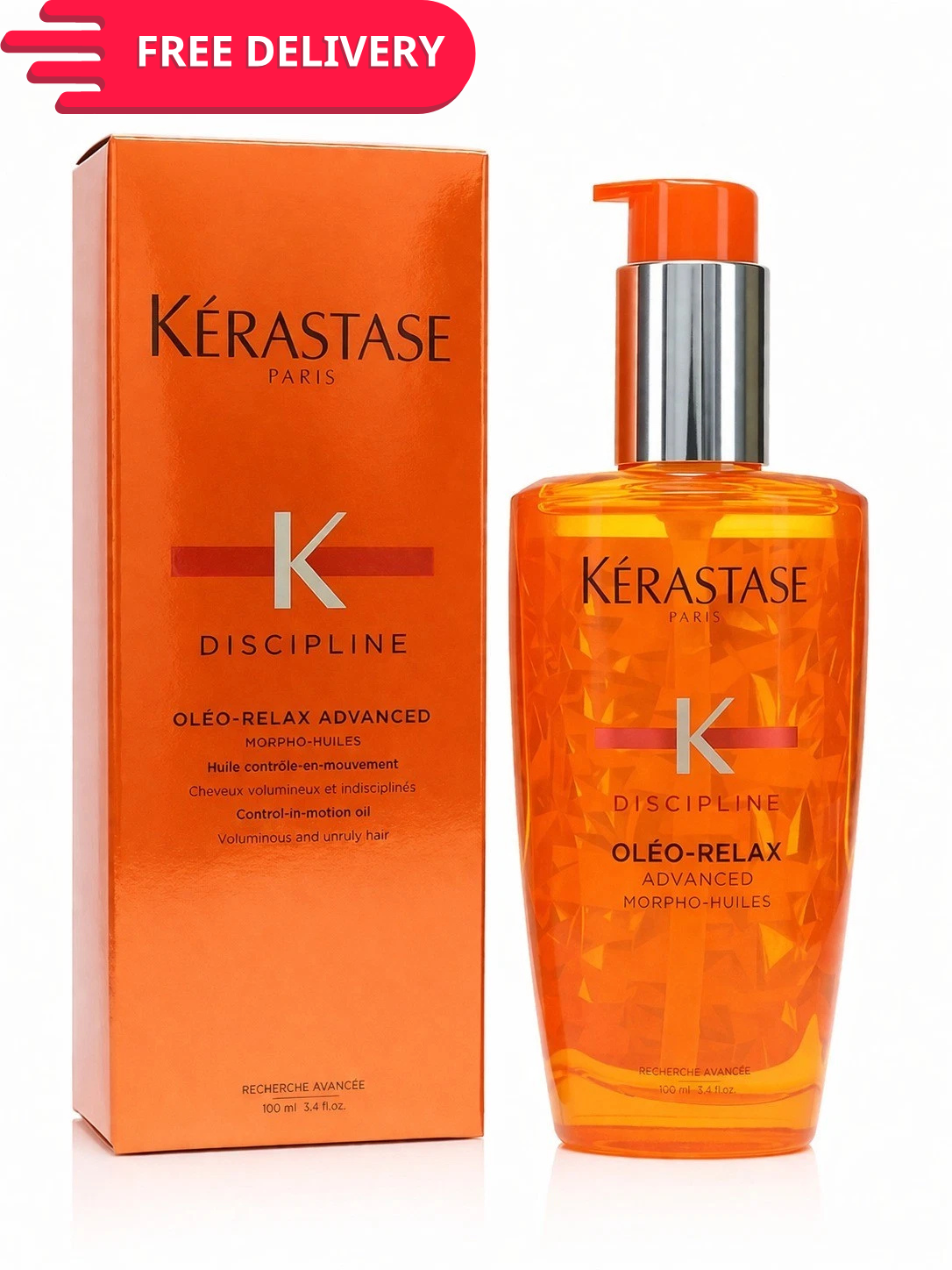 Kerastase Discipline Oleo Relax Hair Oil 100ml / 3.4oz Anti Frizz