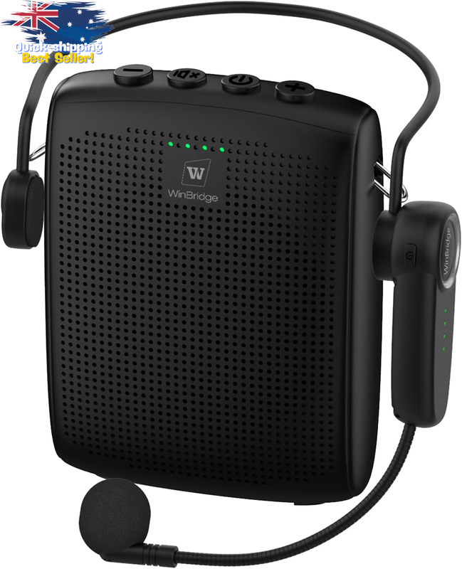Wireless Mic Headset Voice Amplifier 15W Portable Bluetooth for Teachers Fitness
